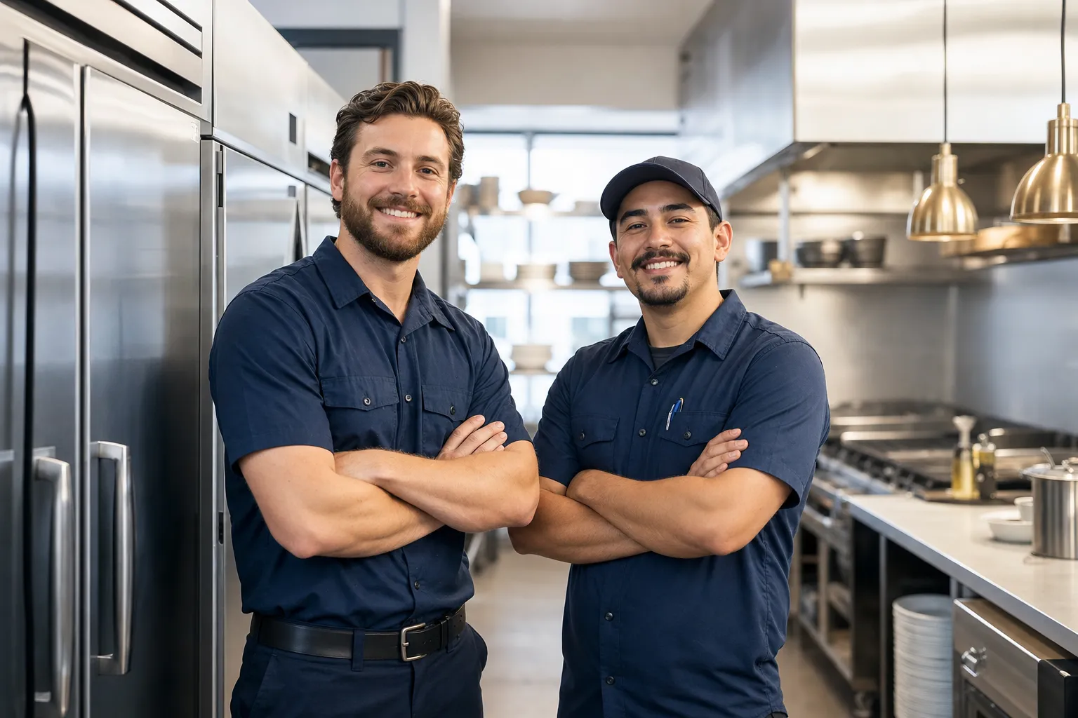 The Gasketeers refrigeration technicians in a Boulder County kitchen